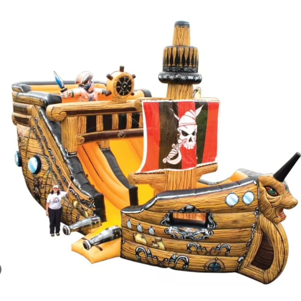 Outdoor Adventure Kids Party - Avontuur wacht! Opblaasbaar piratenschip voor kinderfeestjes