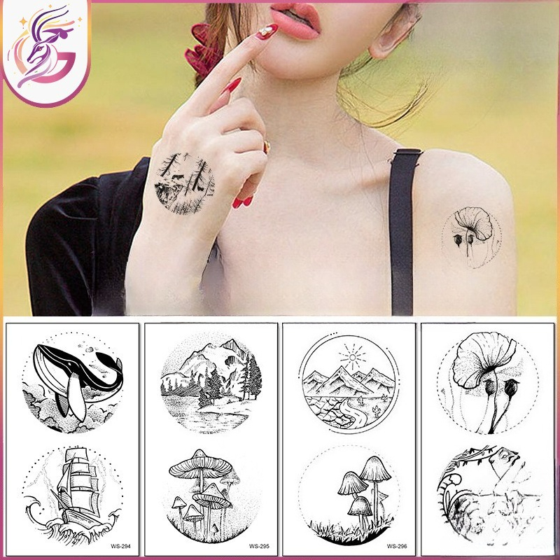 Outdoor Adventure Kids Party - Creatieve Kids Tattoo Stickers Zwart Wit