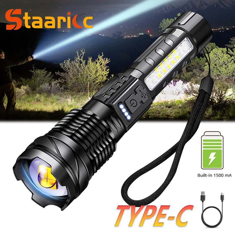 Outdoor Adventure Camp - Krachtige XHP50 LED-zaklamp Waterdichte 18650-zaklamp met