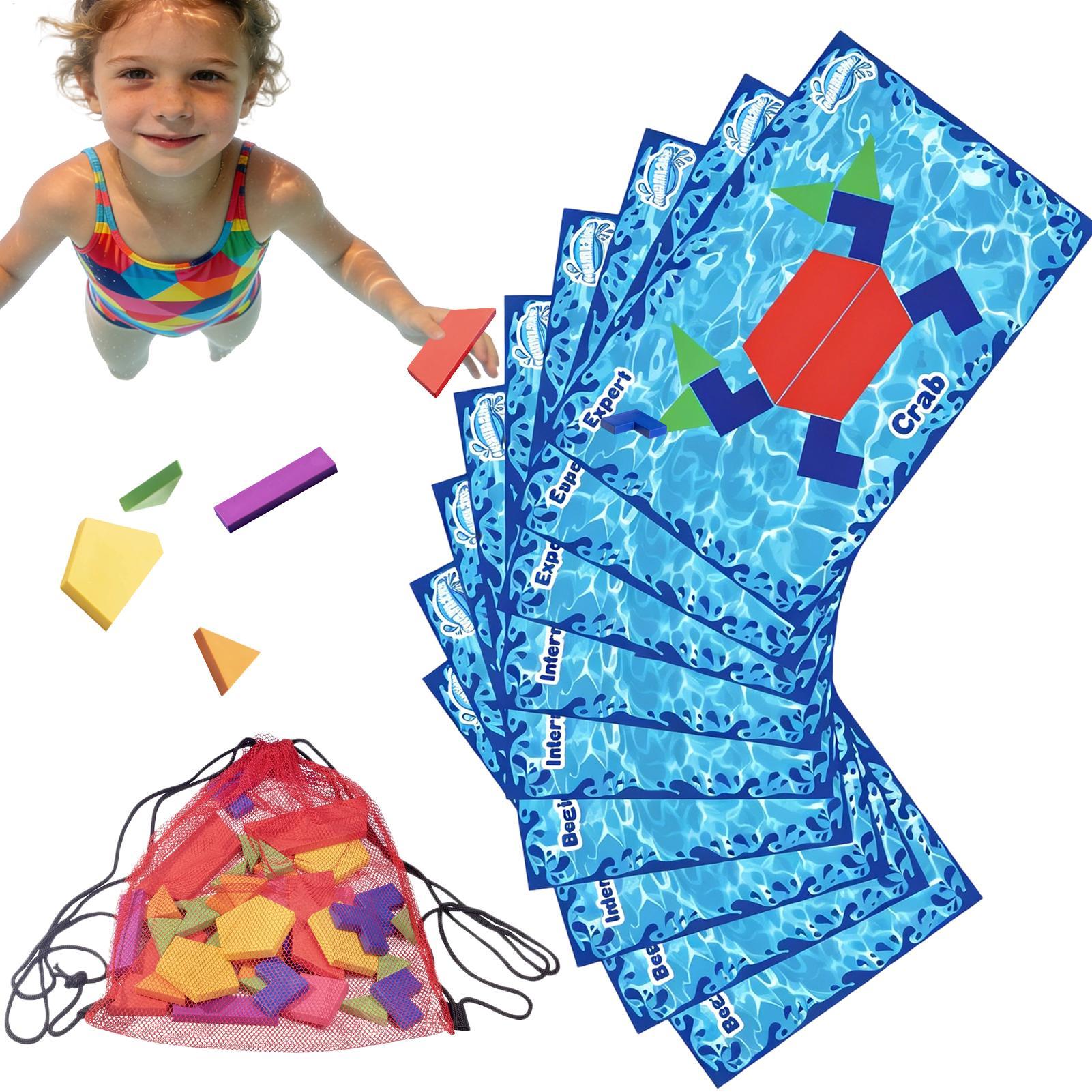 Outdoor Adventure Kids Party - 1 set onderwateravonturenspel Zwembadfeest Onderwater bouwstenen