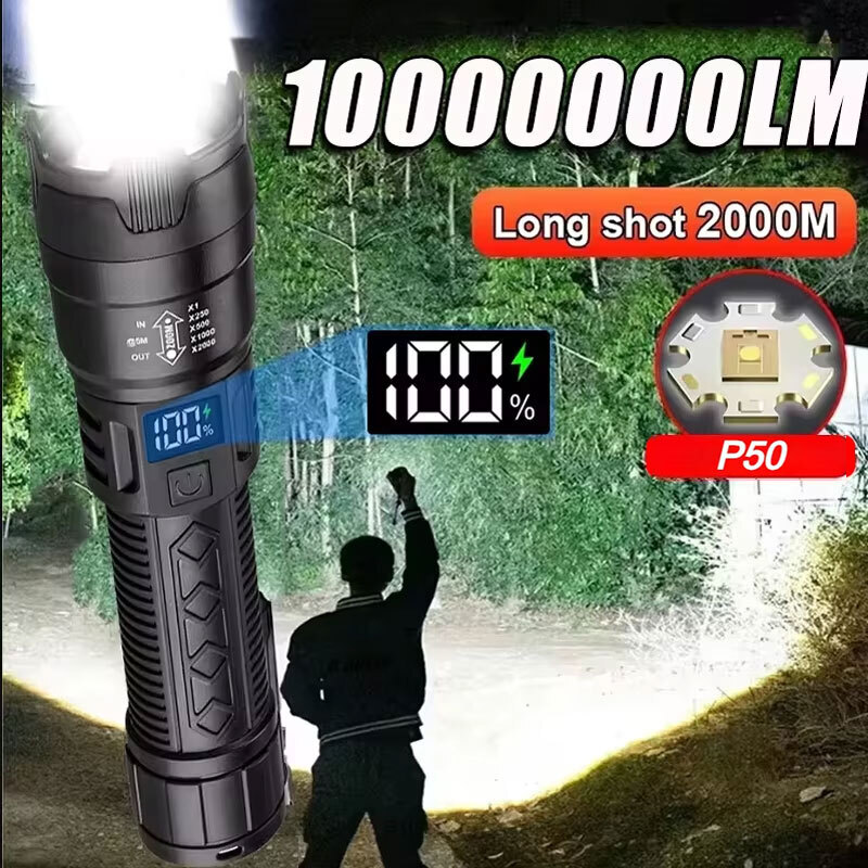 Hoge Sterke LED-zaklampen 2000 - Outdoor Adventure Camp recensie en prijs