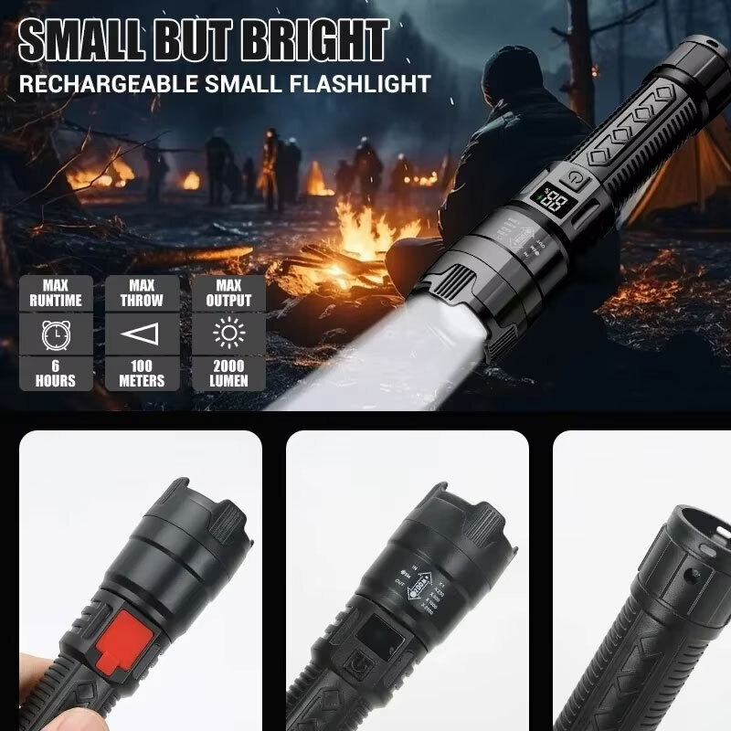 Hoge Sterke LED-zaklampen 2000 - Outdoor Adventure Camp recensie en prijs