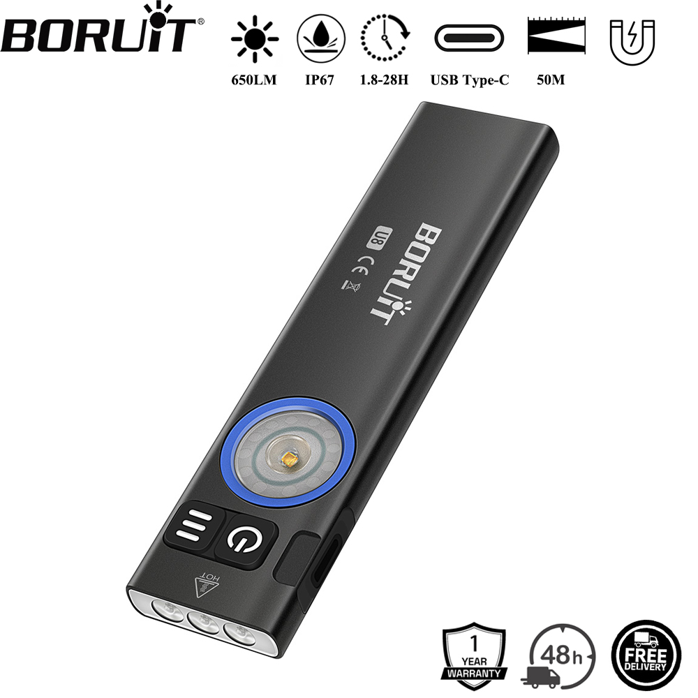 BORUiT U8 650LM EDC LED-zaklam - Outdoor Adventure Camp recensie en prijs