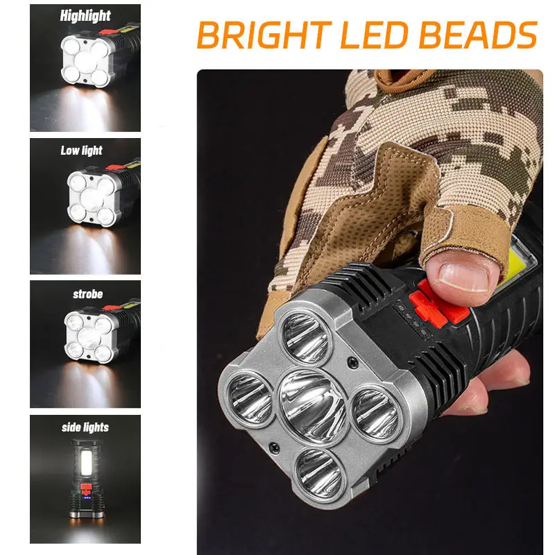 5 LED High Power Led-zaklampen - Outdoor Adventure Camp recensie en prijs
