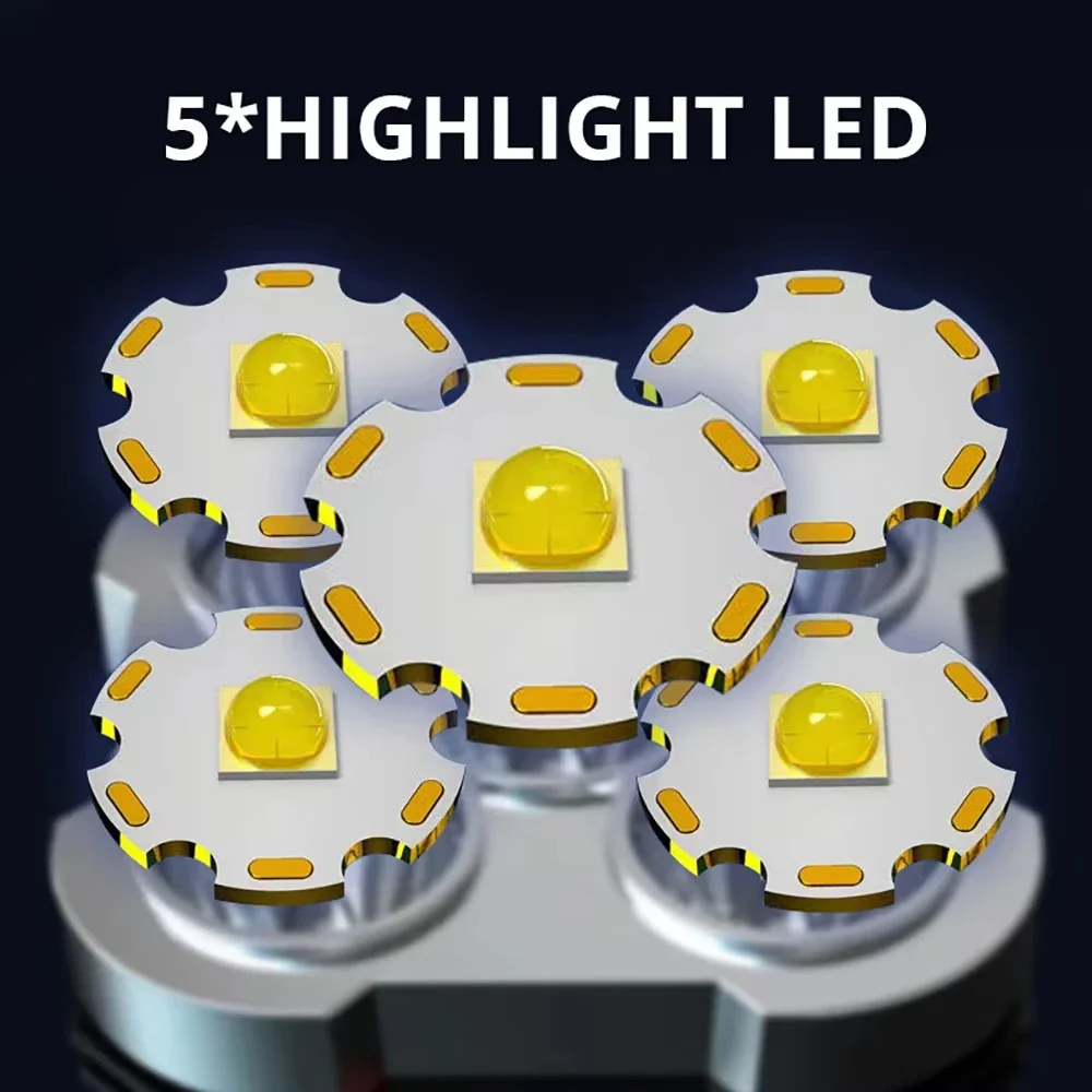 5 LED High Power Led-zaklampen - Outdoor Adventure Camp recensie en prijs