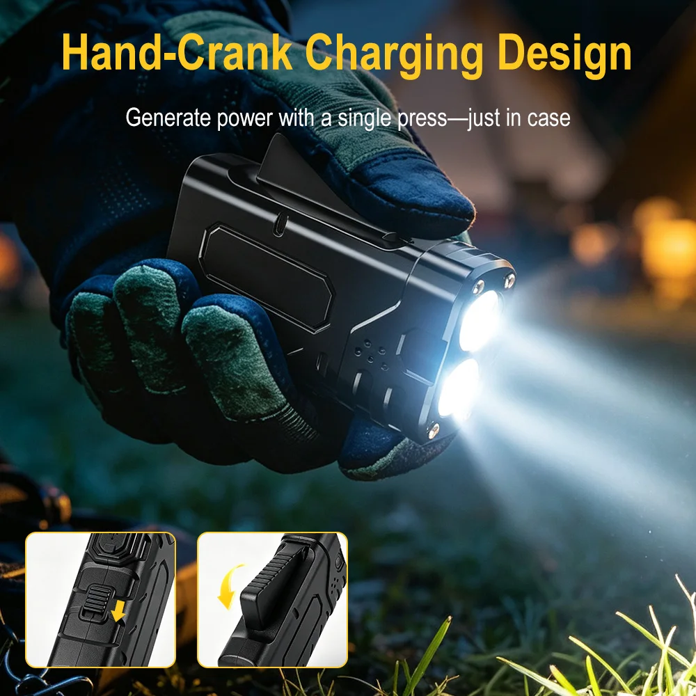 BORUIiT Handkruk EDC LED-zakla - Outdoor Adventure Camp recensie en prijs